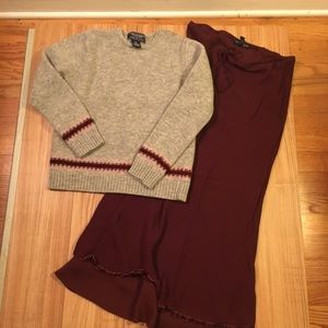 Vintage AEO Sweater & Skirt Set